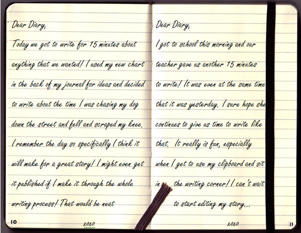 Diary Entries - Creative Students Write Creatively